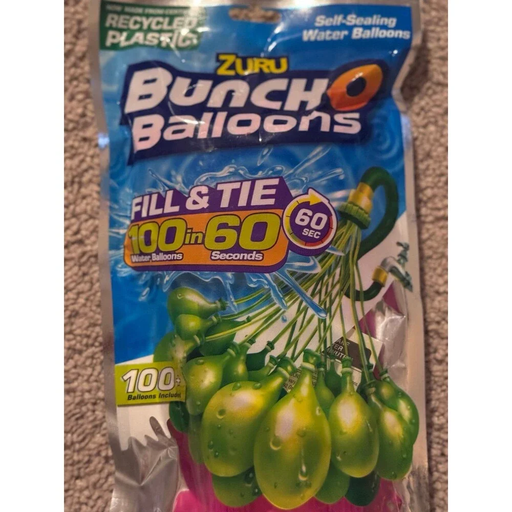 ZURU Bunch O Balloons ZURU Bunch O Balloons 100 Water Balloons Fill & Tie 60 Sec